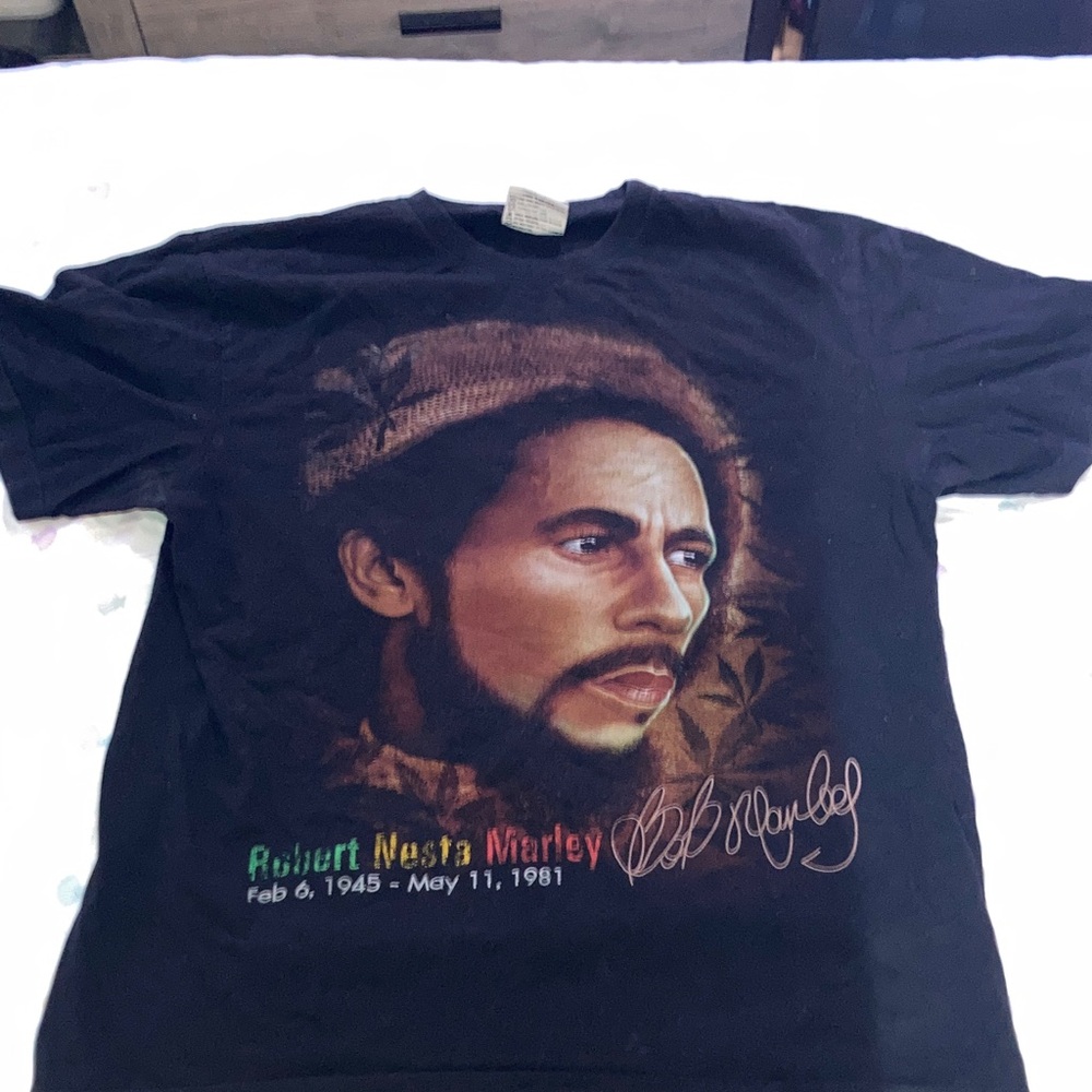 The Roxx Bob Marley Black Graphic T-Shirt